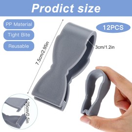 12 Pcs Kitchen Towel Clips, Hand Towel Clips, Keeps Towel from Falling, U-Shape Towel Clip, Towel Rack Clips,Towel Clamps for Bathroom Towel Rack Kitchen Oven Dishwasher Oven Handle