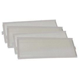 vhbw Air Filter Set compatible with Zehnder ComfoAir E300, E350, E400 Ventilation Devices - G4 / F7 4-Part Kit, 50 x 16 x 4 cm White