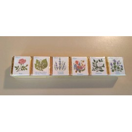 Delagar English Bath Cubes Made in England Set of 6 Floral Scents 9 oz. 250g NOS