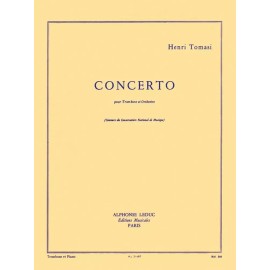 Concerto pour Trombone et Orchestre Piano Reduction Henri Tomasi 048181783