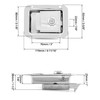 QWORK Travel Trailer Lock, 2 Pack, Stainless Steel Flush Mount