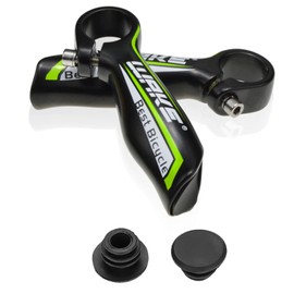 2 x handlebar ends, bicycle handlebars, horns handlebar grips, bicycle handlebar grips bar ends, bicycle handles, MTB handlebar ends, bicycle horn grips, 22.2 mm, green