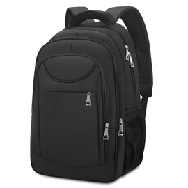 Backpack 15.6" Laptop Backpack for School Travel Business Anti Theft Backpack, College Laptop Computer Bag for Men Women - Black