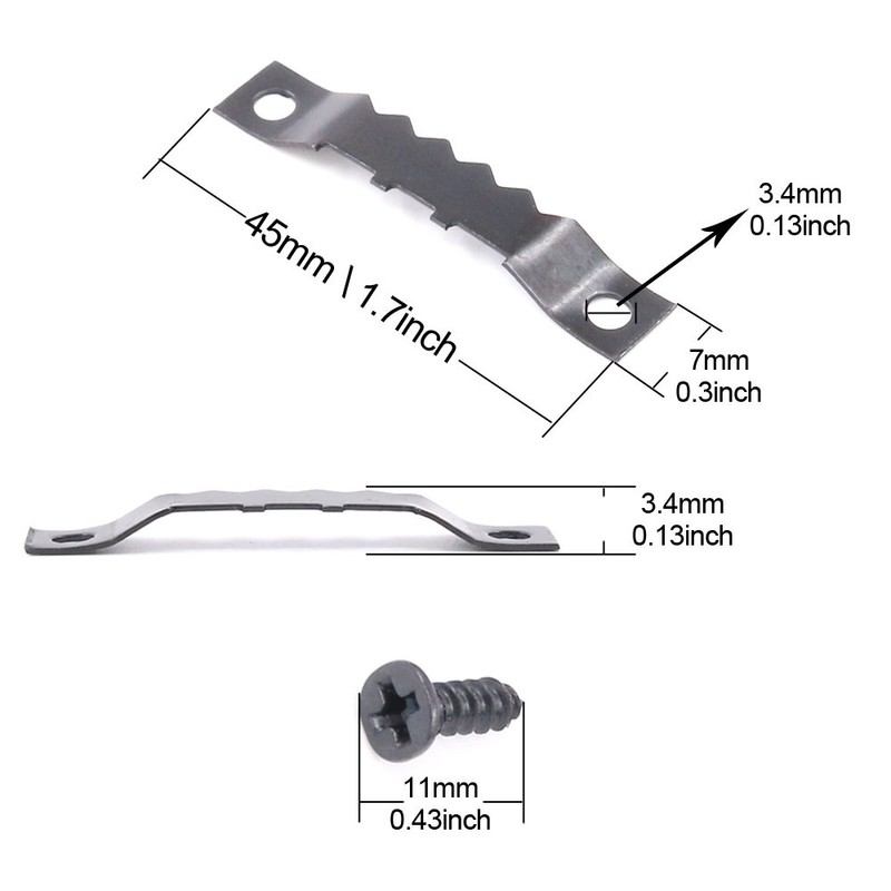 Swpeet 120 Pcs Sawtooth Picture Frame Hanging Hangers Double Hole