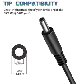 Easy Style 65W AC Adapter Compatible with Dell Latitude Inspiron 15 3000 Laptop Charger 11 13 14 17 5000 7000 5559 5558 5570 3583 7373 5100 3310 3520 3410 3420 3400 3500 Power Cord LA45nm140