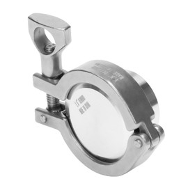 DERNORD 1.5" Sanitary Pipe Fittings Set, Stainless Steel End Cap + Weld Ferrule + Tri Clamp + FKM Gasket