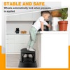 Briwooody 2 Pack Rolling Step Stool with Wheels Non-Slip Platform