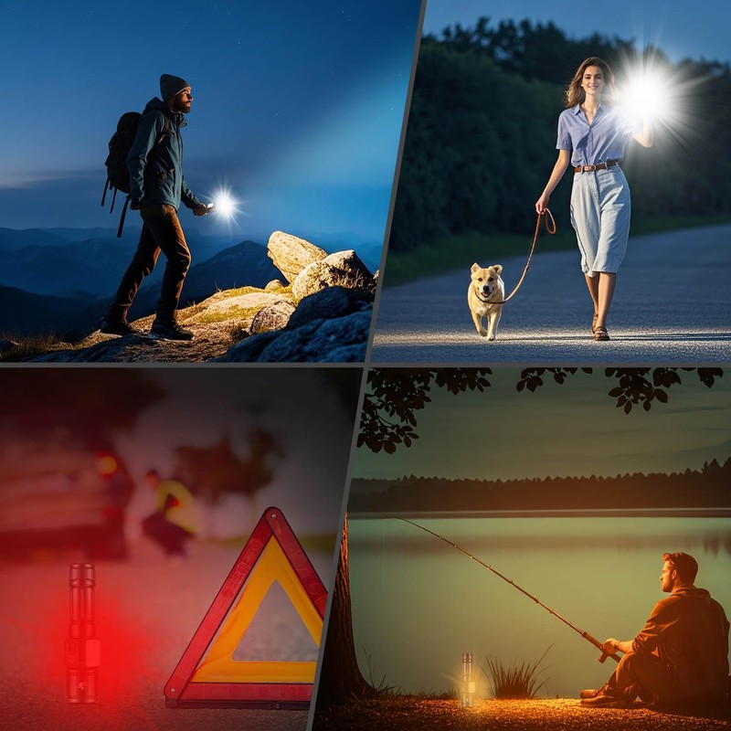JAY-PARK Flashlights High Lumens, Rechargeable Flashlight 10000 Lumens with Magnetic,