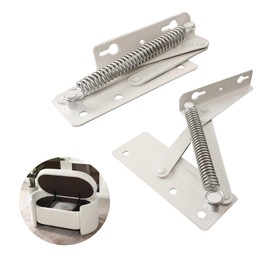 MINMHDONGX-(2pc) 80 Degree Foldable Lift Bracket Widely Used for Sofa Hinge Lift and Furniture Storage Support Hinge(White)