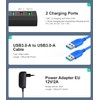 USB Hub 3.0 with Power Supply, Vansuny USB Hub Active