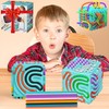 3D Sensory Activity Board,Silicone Cube Fidget Toy for Anxiety,Calming,ADHD,Stress &