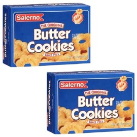 Salerno Cookies, The Original Butter Cookies, 8 Ounce (Pack of 2)
