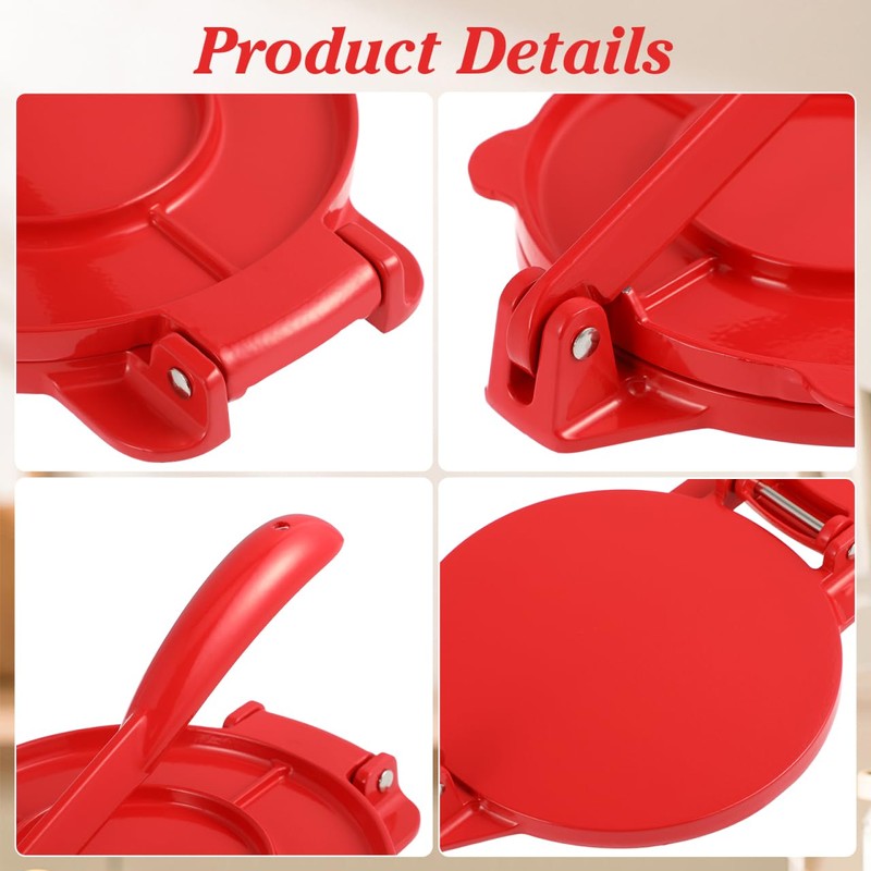 IMIKEYA 6 Inch Tortilla Press & Pizza Dough Maker -