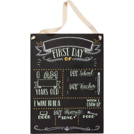 Primitives by Kathy Kids Milestone Chalkboard Sign, 9.5" x 13", My First Day of School