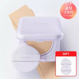 Clio 클리오 킬커버 메쉬 블러 쿠션 기획 [본품+리필] [GIFT] 퍼프(랜덤) 2P [21N 리넨] Clio Kill Cover Mesh Blur Cushion Set [Original + Refill] [GIFT] Puff (Random) 2P [21N Linen]
