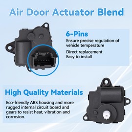 HVAC Blend Door Actuator Compatible with Chevy Equinox 2013-2017, GMC Terrain 2013 2014 2015 2016 2017, Heater Air Vent Actuator, 604-180, 604180, 22877649