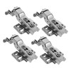 COHEALI 4pcs Silent Hydraulic Soft Close Cabinet Hinges for Aluminum