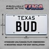 Urban Cowboy | BUD | Metal Stamped License Plate