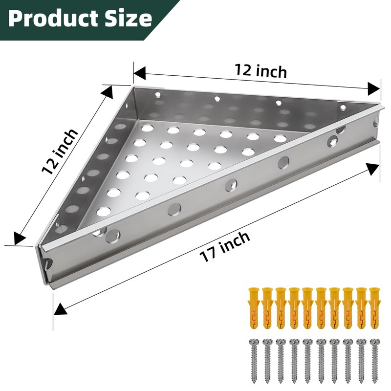 Floating Corner Shower Bench Kit-Custom Tile Shower Corner Seat,Wall Mount