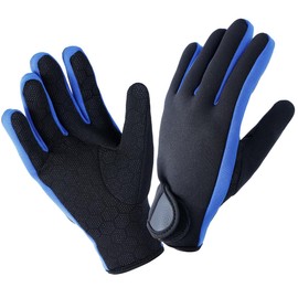 Micosuza Neoprene 1.5mm Five Finger Dive Gloves BlackBlue XLarge