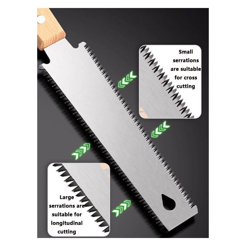 SOVYOULIVE Multi purpose hand saw, dual tooth design, suitable for