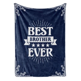 InnoBeta Gifts for Brother Adult from Sister, Bed Flannel Blankets Throws for Brothers for Birthday, Christmas (50"x 65") - Best Brother Ever