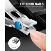 Nail Clippers Set-3 Pack,Fingernail Clippers& Toenail Clipper for Men,Wowen,Nail Clippers
