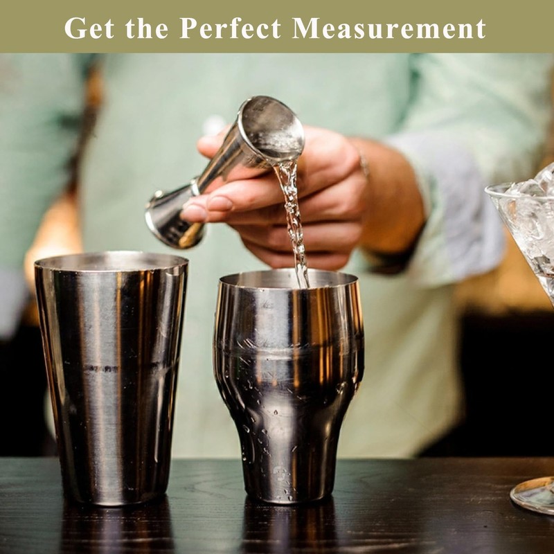 Pafusen Jigger for Bartending with 2 Pourers, Japanese Jiggers with
