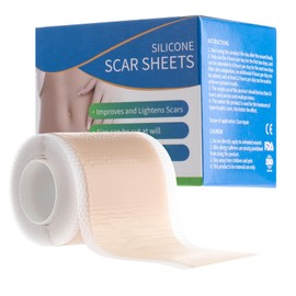Silikon Narbenpflaster 4 X 150 Cm Silikonpflaster für Narben Silikon Narben Blätter Narbenband Scar Tape Narben zur Narbenheilung Chirurgischen Schnitte Kaiserschnitt Keloid