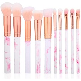 Ten Marble Makeup Brush Set Makeup Brush Eye Shadow Brush Blush Brush Beginner Complete Set of Makeup Tools Ideal gift