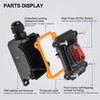 OELFFOW Waterproof On Off Toggle Switch with Red Light Rocker