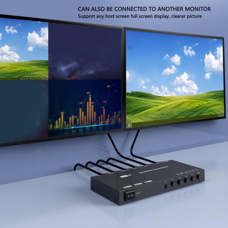 4K 30Hz HD Multimedia Interface Switch Splitter with Remote 6