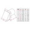 FAMCO Galvanized Steel Hooded Wall Vent with Screen and Damper,