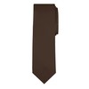 Jacob Alexander Solid Color Men's Regular Tie - Cocoa Brown