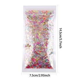 CCINEE 45 Grams Fishbowl Beads Plastic Vase Filler Beads Small Slime Beads for Crunchy Slime Making DIY Projects and Crafts Supplies, Mixed Color