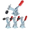 IMAGINE 4Pcs Hand Tool Toggle Clamp 201B 198lbs Antislip Red