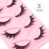 Kiusatig False Eyelashes Natural Fox Eye Lashes Cat Eye Lashes