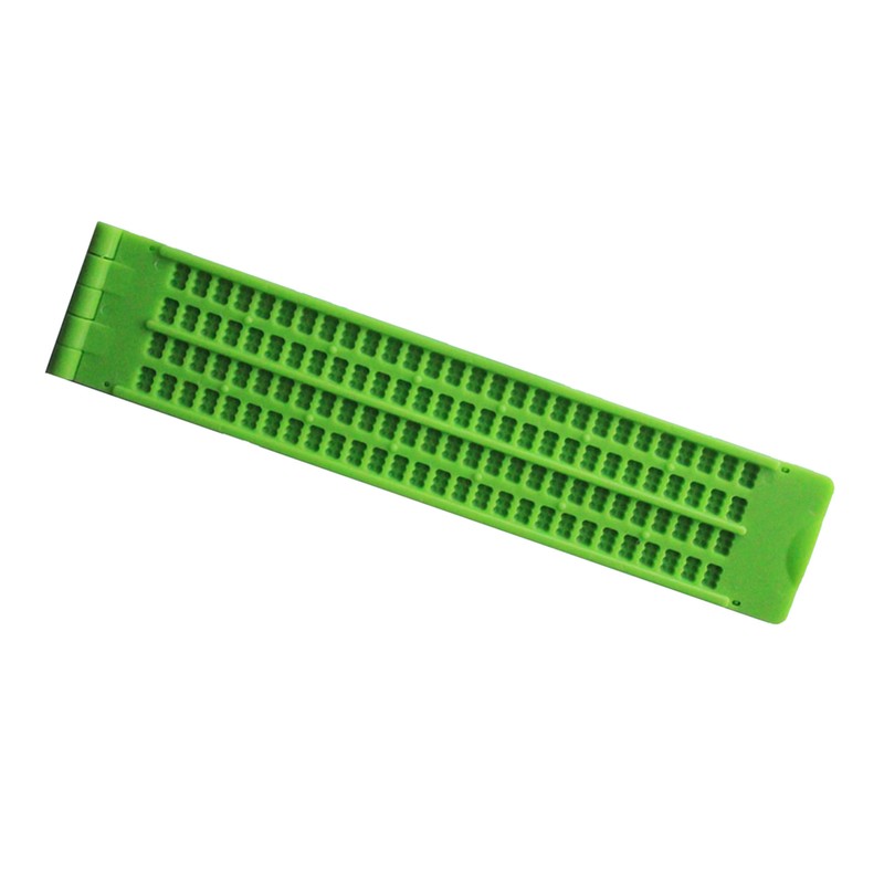4 Lines 28 Cells Braille Writing Slate Plastic Learning Tools