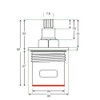 Compatible Victorian Plumbing Victoria Plum Bath Tap Cartridges Quarter Turn