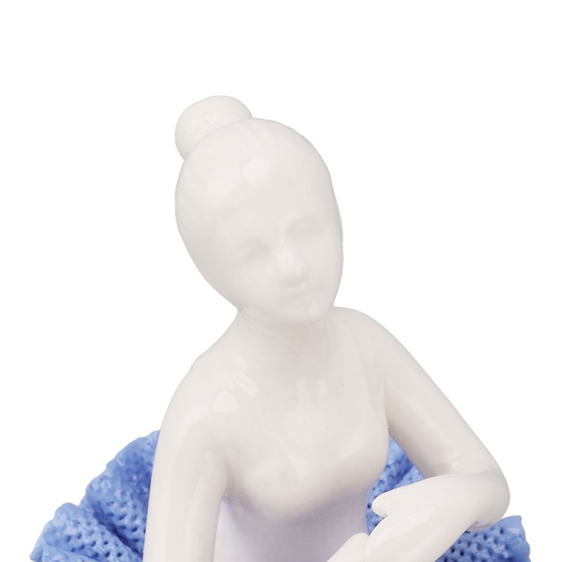 Ballerina Statue Beautiful Relaxed Mood Delicate Ceramic Ballet Dancer Figurine