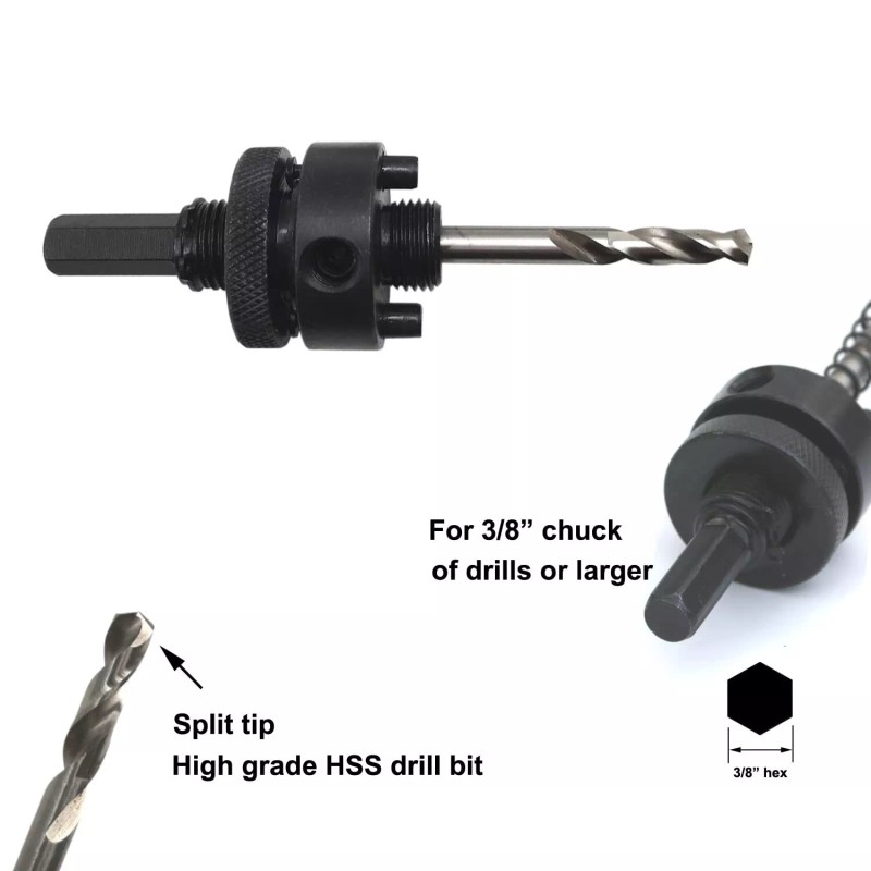 JIECHEN 8 inch Hole Saw for Wood,Soft metal,Drywall,