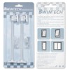 Bwintech 5 Pack White Keyless Window Restrictor, UPVC Window Security