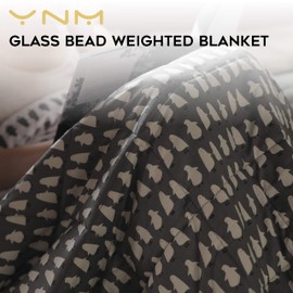 YnM Weighted Blanket — Heavy 100% Oeko-Tex Certified Cotton Material with Premium Glass Beads (Penguin, 48''x72'' 12lbs), Suit for One Person(~110lb) Use on Twin/Full Bed