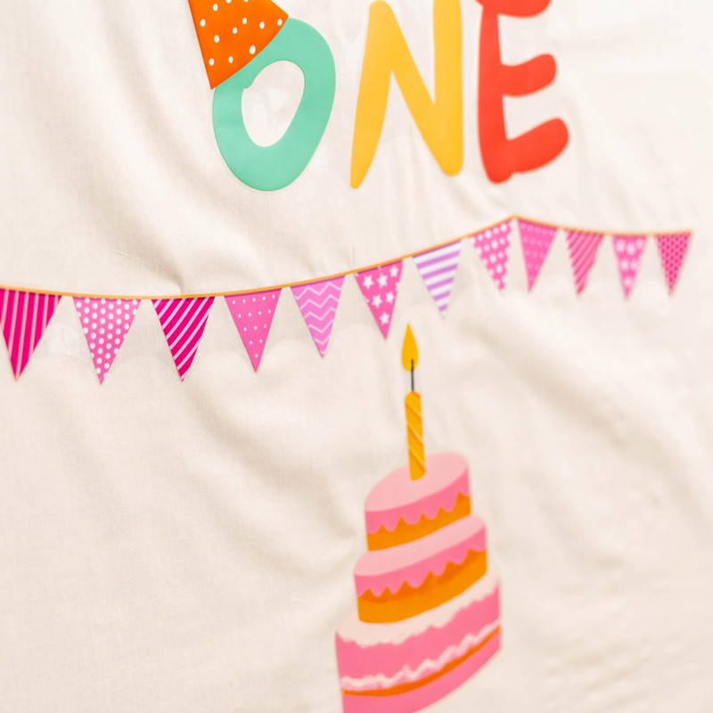 CANTLY Fun One First Birthday Party Decoration Wall Decal