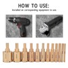 12Pcs Brazed Hole Drill Bit Hole Saw Dry Wet Cut