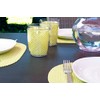 Kraftware Fishnet Oval Placemat for Any Outdoor Table, Lemon Yellow,