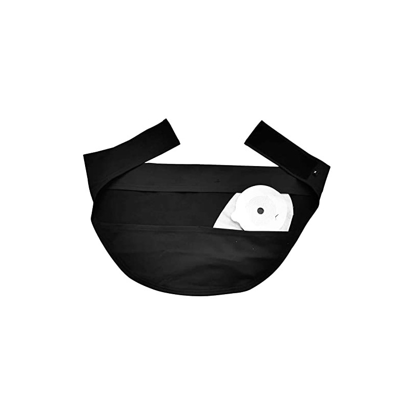 Ostomy Bag Support Belt, Dual Stoma Cover, Adjustable Belt for