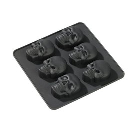 Geda Labels 13655 Skull Ice Cube and Praline Moulds Set of 2