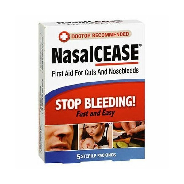 Nasalcease Nosebleed Packings 5 each by Nasalcease