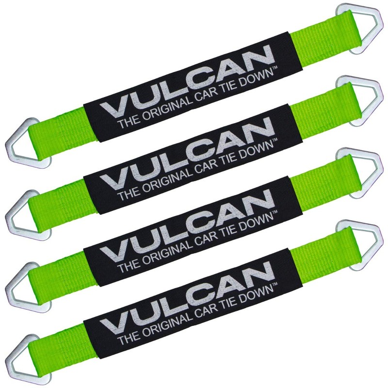 VULCAN Car Tie Down Axle Strap with Wear Pad -